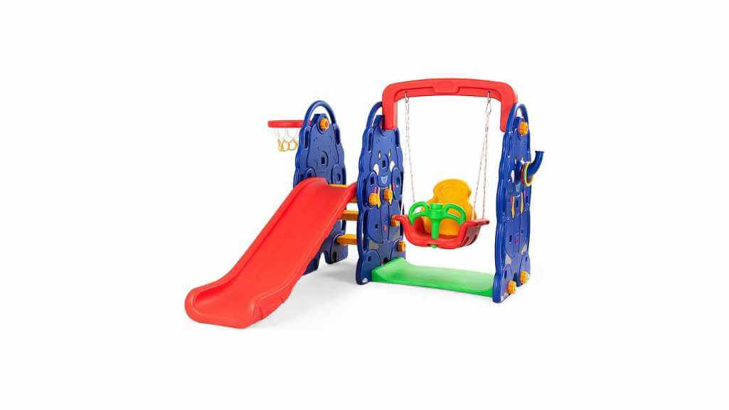 Costzon Toddler Long Slide Set